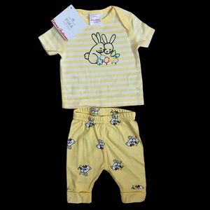 NWT Hanna Andersson Yellow Newborn Set